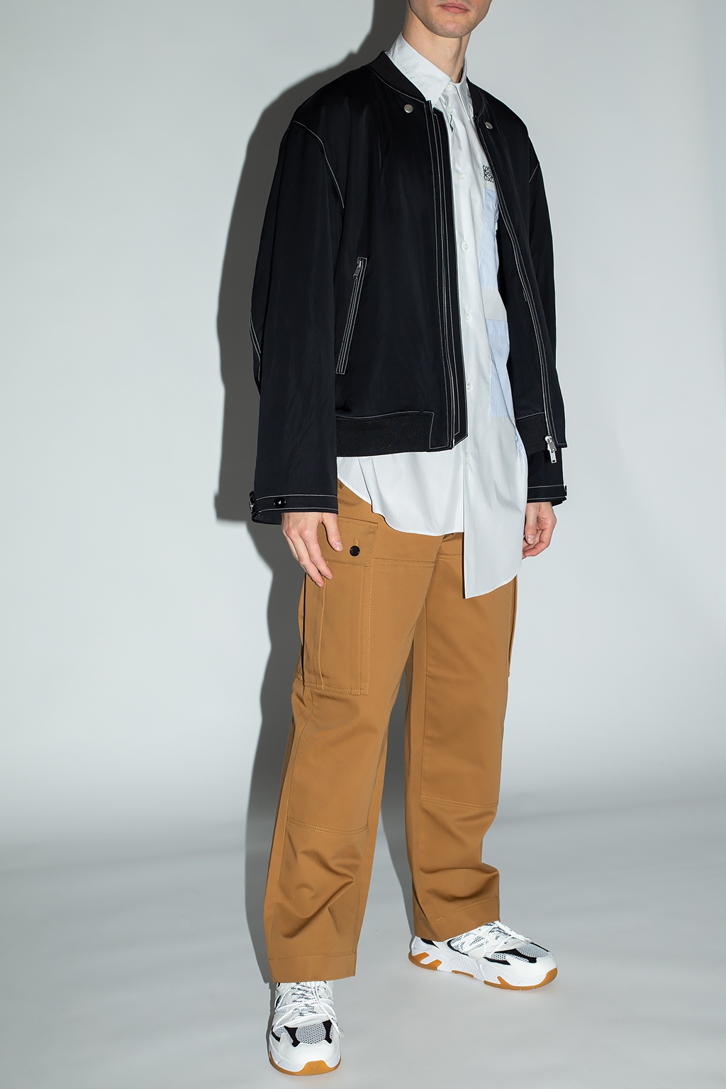 Men's Clothing | JIL SANDER+ Bomber jacket | Navy blue crewneck T 